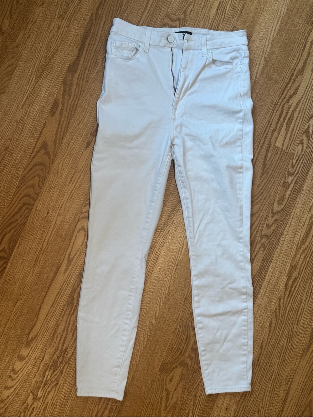 7 For All Mankind White Skinny Jeans - Women